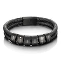 Customisable Leather Bracelet with Beads