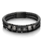 Customisable Leather Bracelet with Beads
