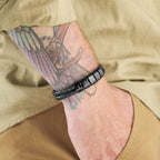 Customisable Leather Bracelet with Beads